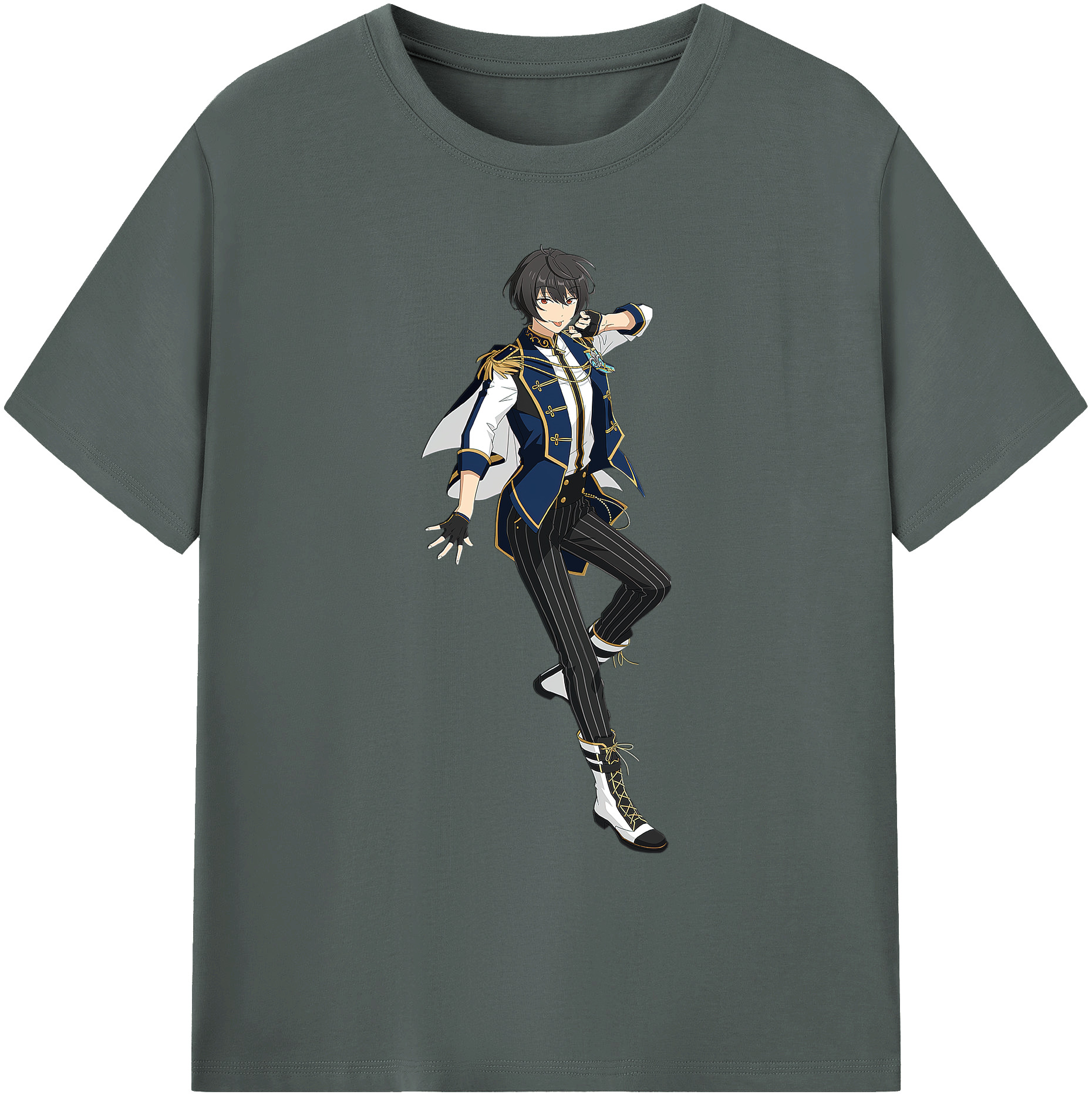 （画像用） あんさんぶるスターズ! Ensemble Stars 綿100％ メンズ半袖Tシャツ｜肌触りやわらか＆通気性